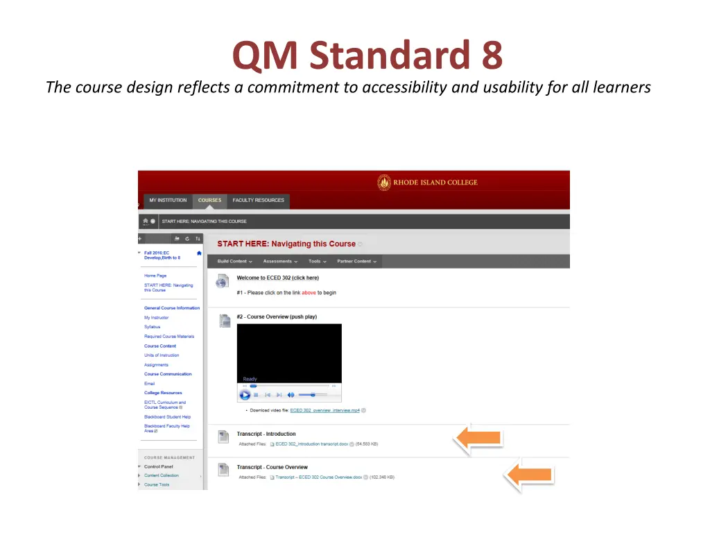 qm standard 8