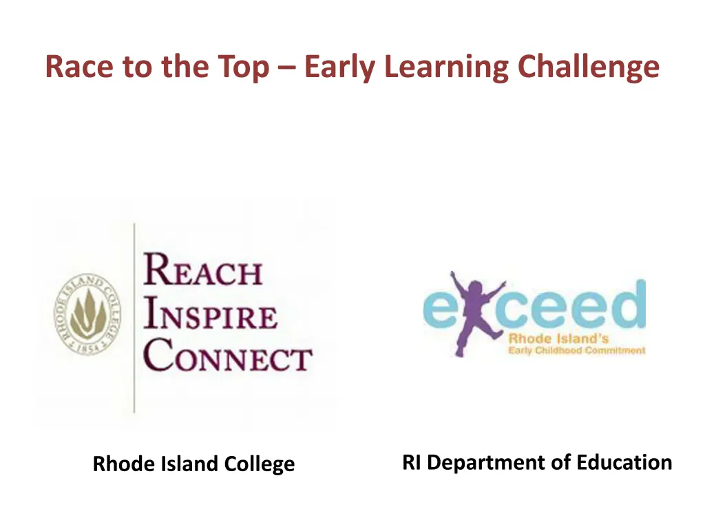 race to the top early learning challenge