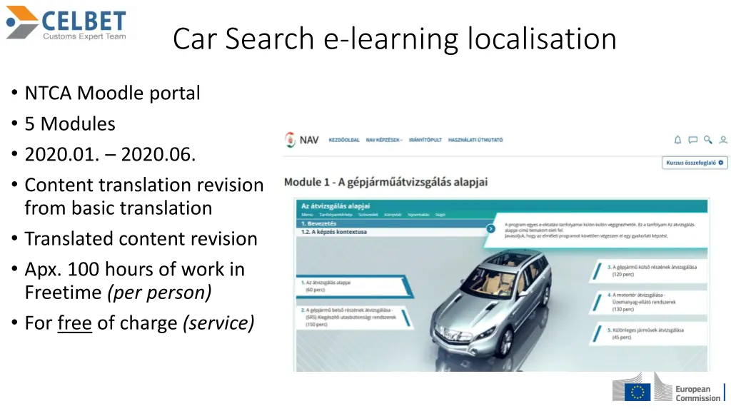 car search e learning localisation