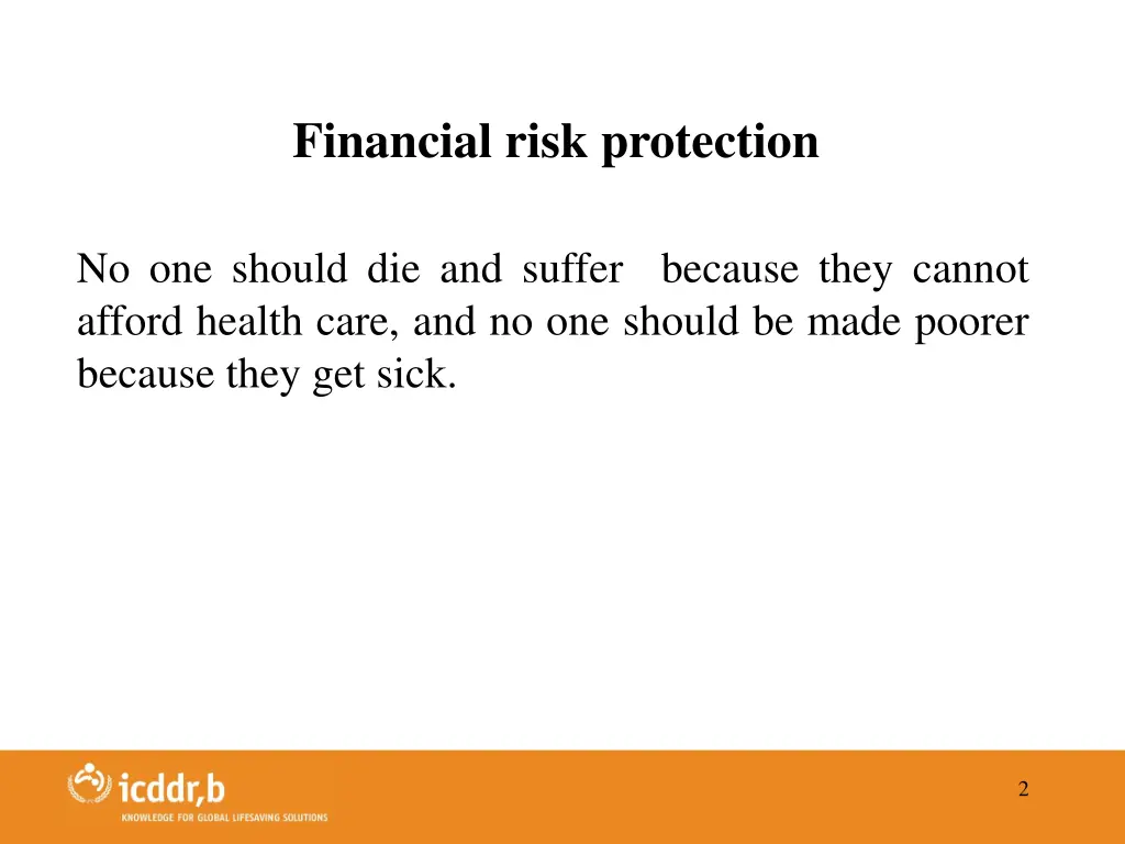 financial risk protection