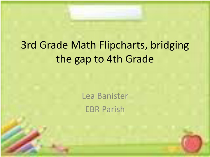 3rd grade math flipcharts bridging