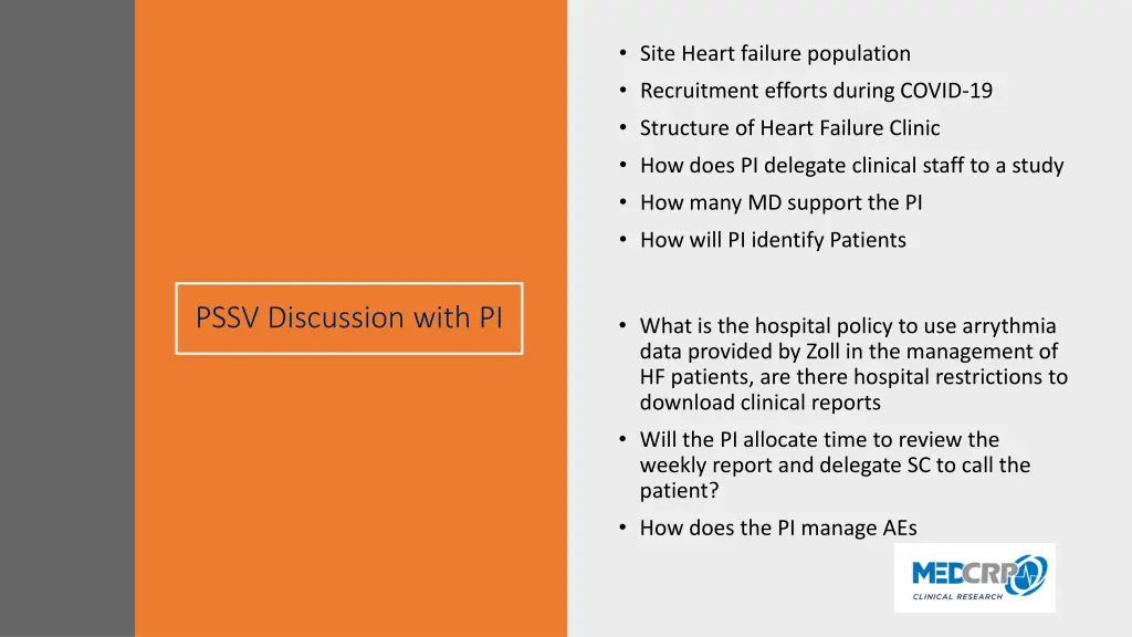 site heart failure population recruitment efforts