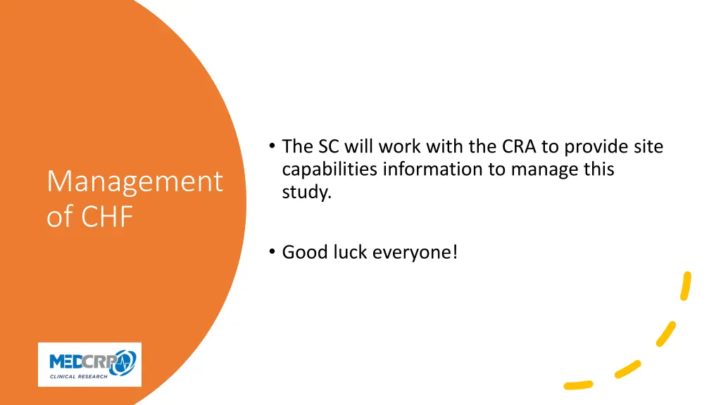 the sc will work with the cra to provide site