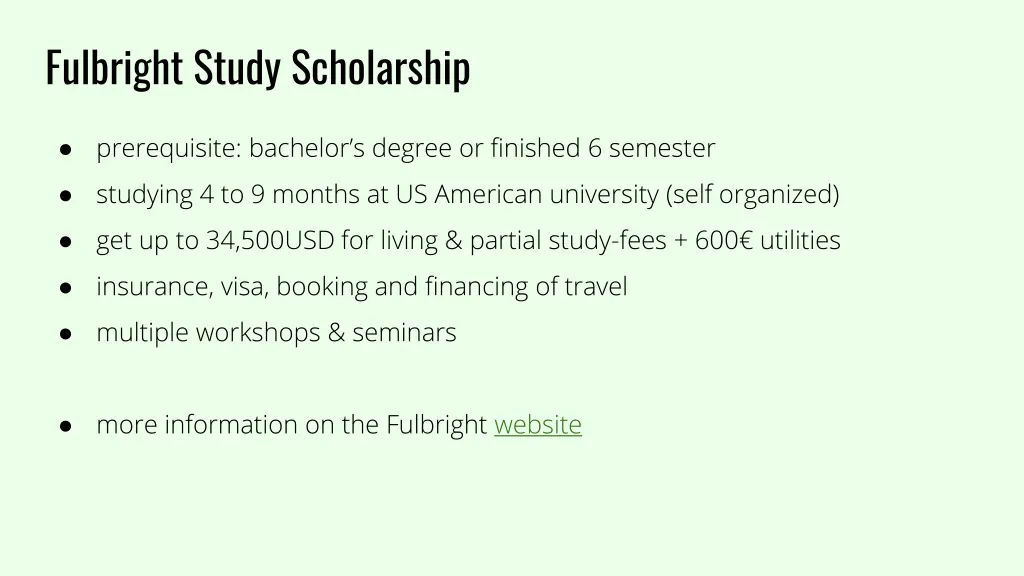 fulbright study scholarship