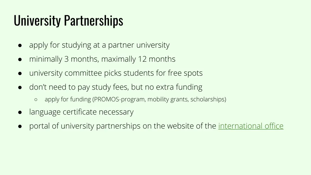 university partnerships