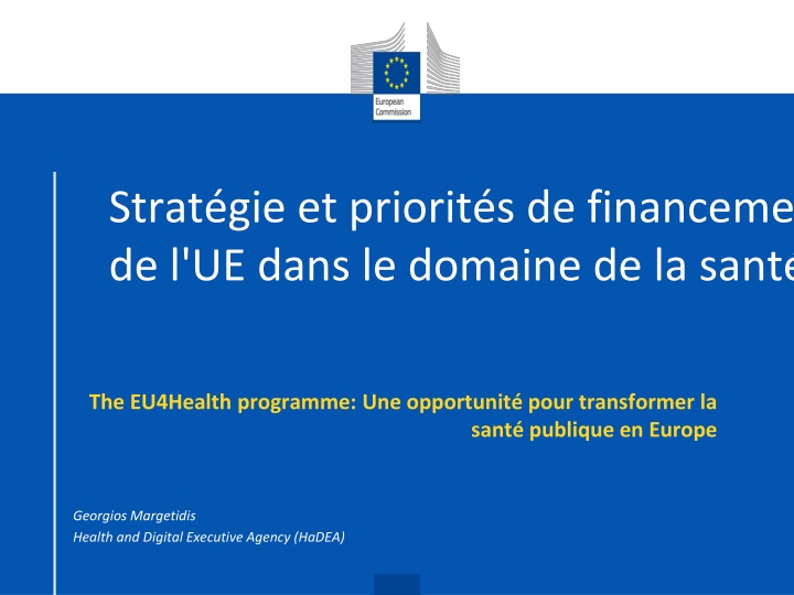 strat gie et priorit s de financement