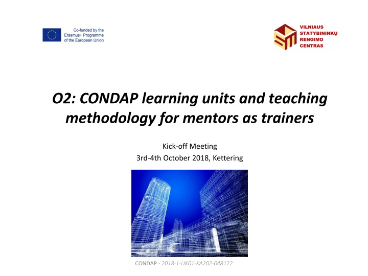 o2 condap learning units and teaching methodology