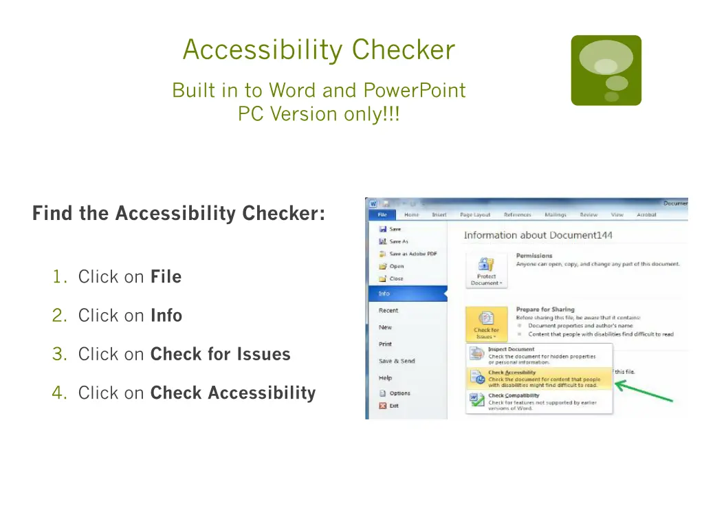 accessibility checker