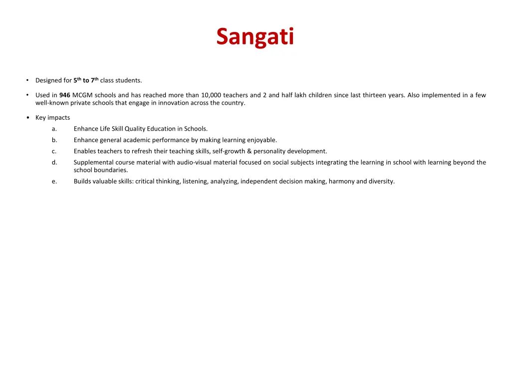 sangati