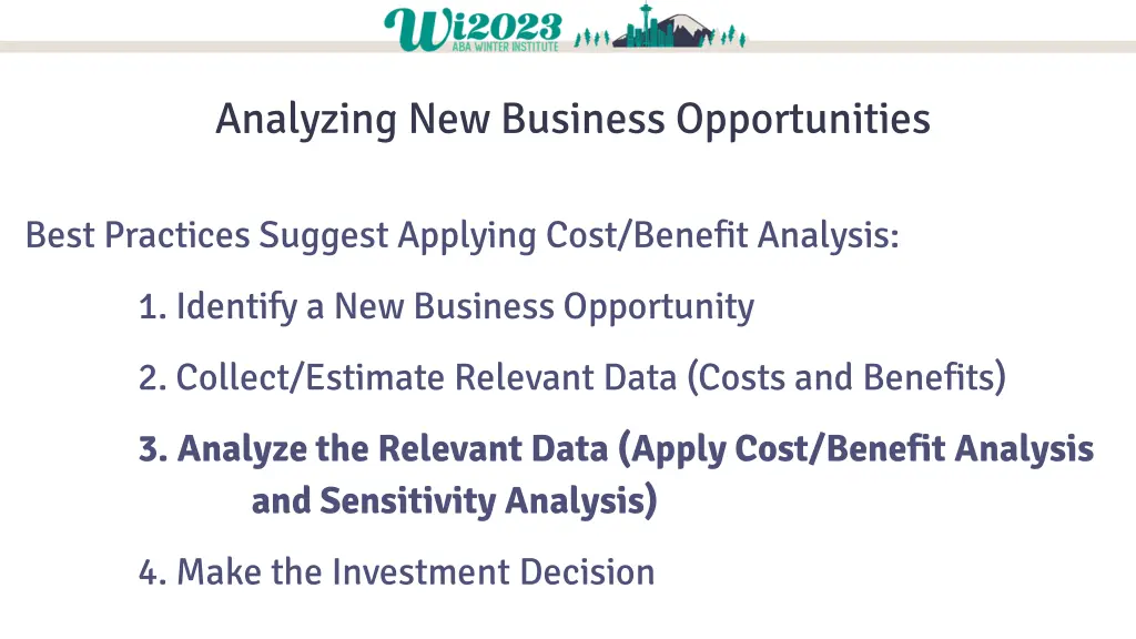 analyzing new business opportunities