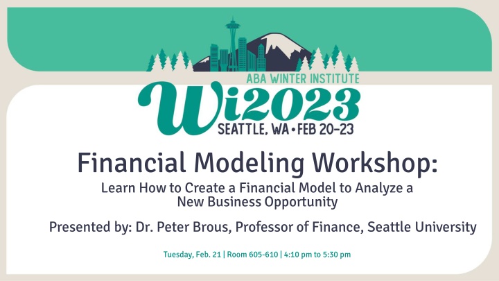 financial modeling workshop learn how to create