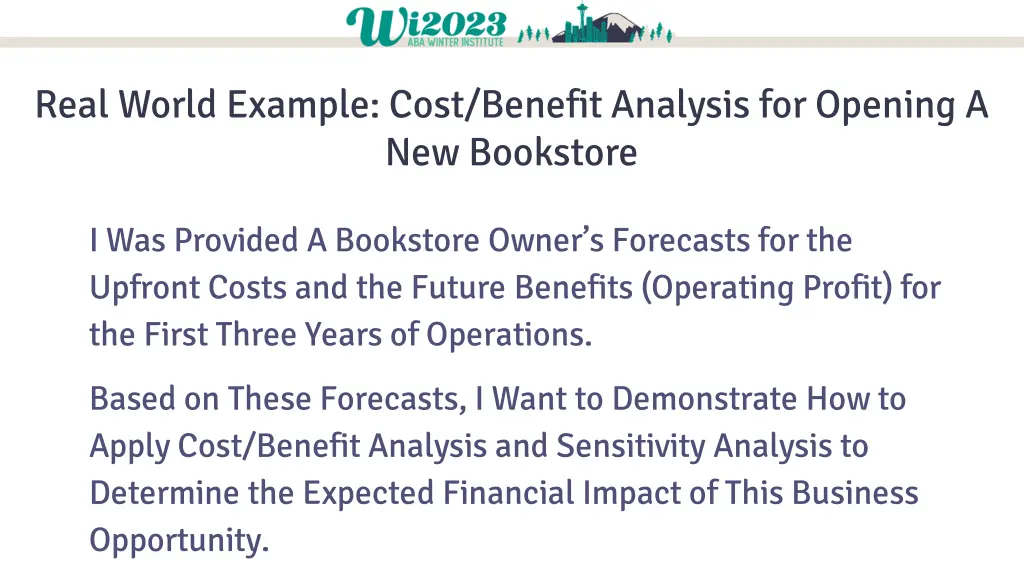 real world example cost benefit analysis