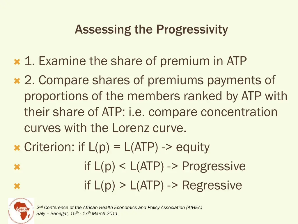 assessing the progressivity