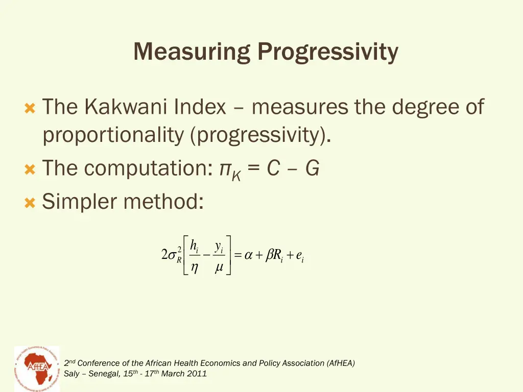 measuring progressivity