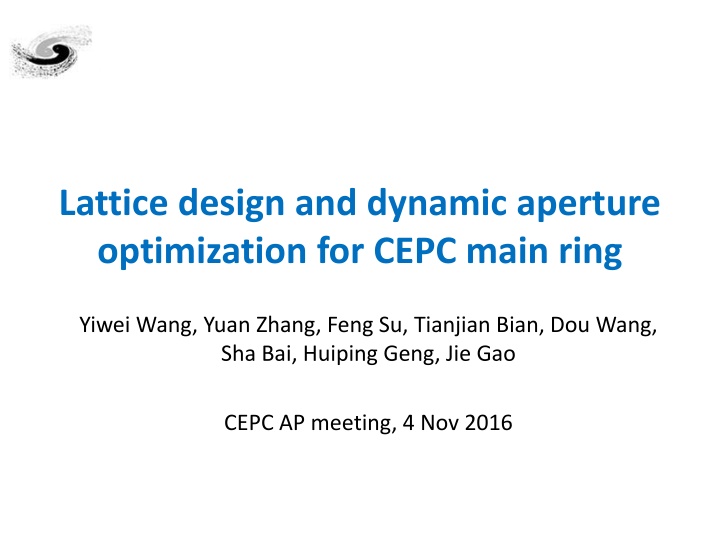 lattice design and dynamic aperture optimization