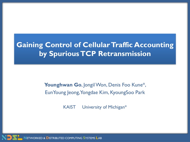 gaining control of cellular traffic accounting