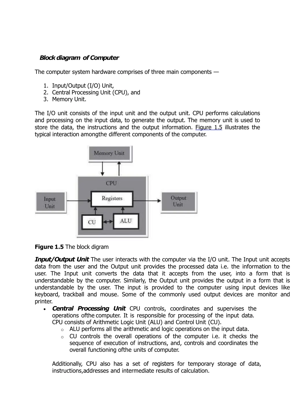 block diagram ofcomputer