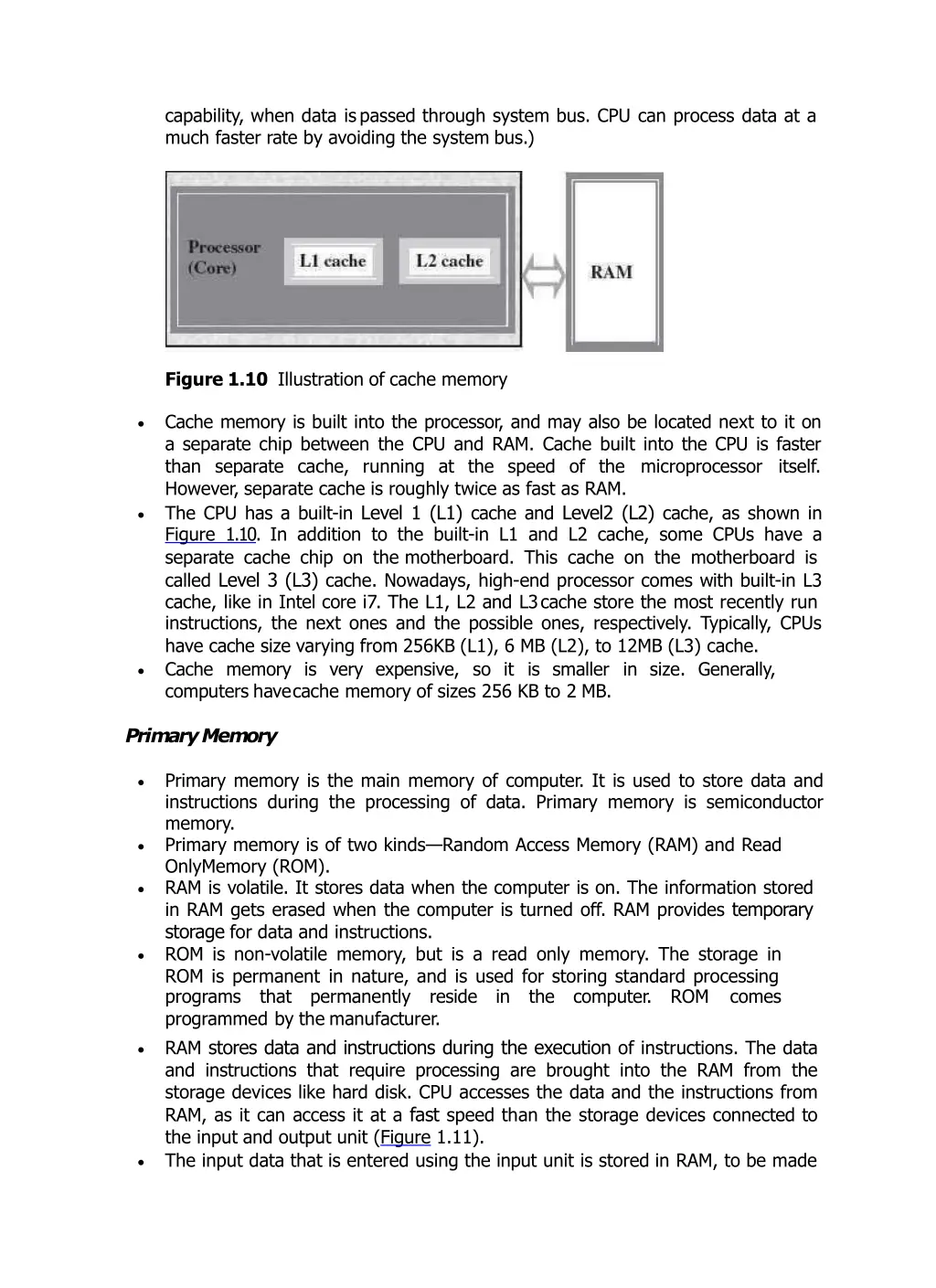 capability when data ispassed through system