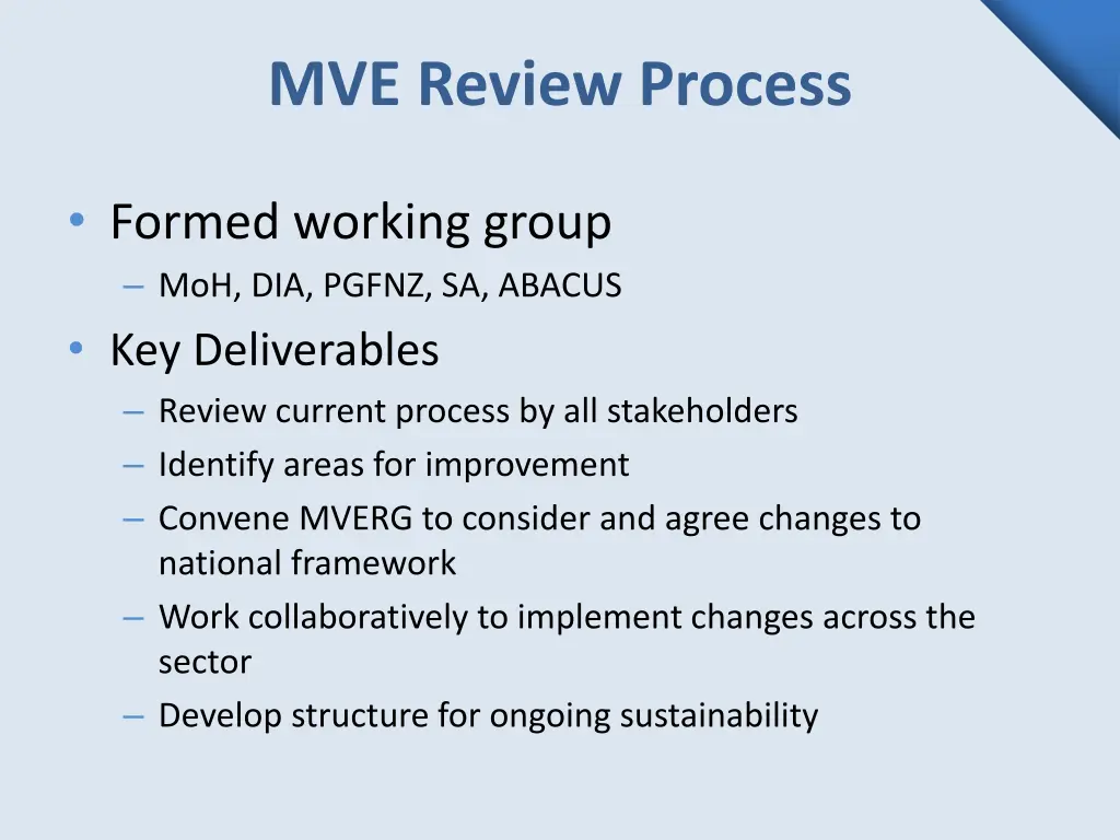 mve review process