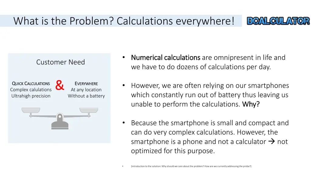 what is the problem calculations everywhere