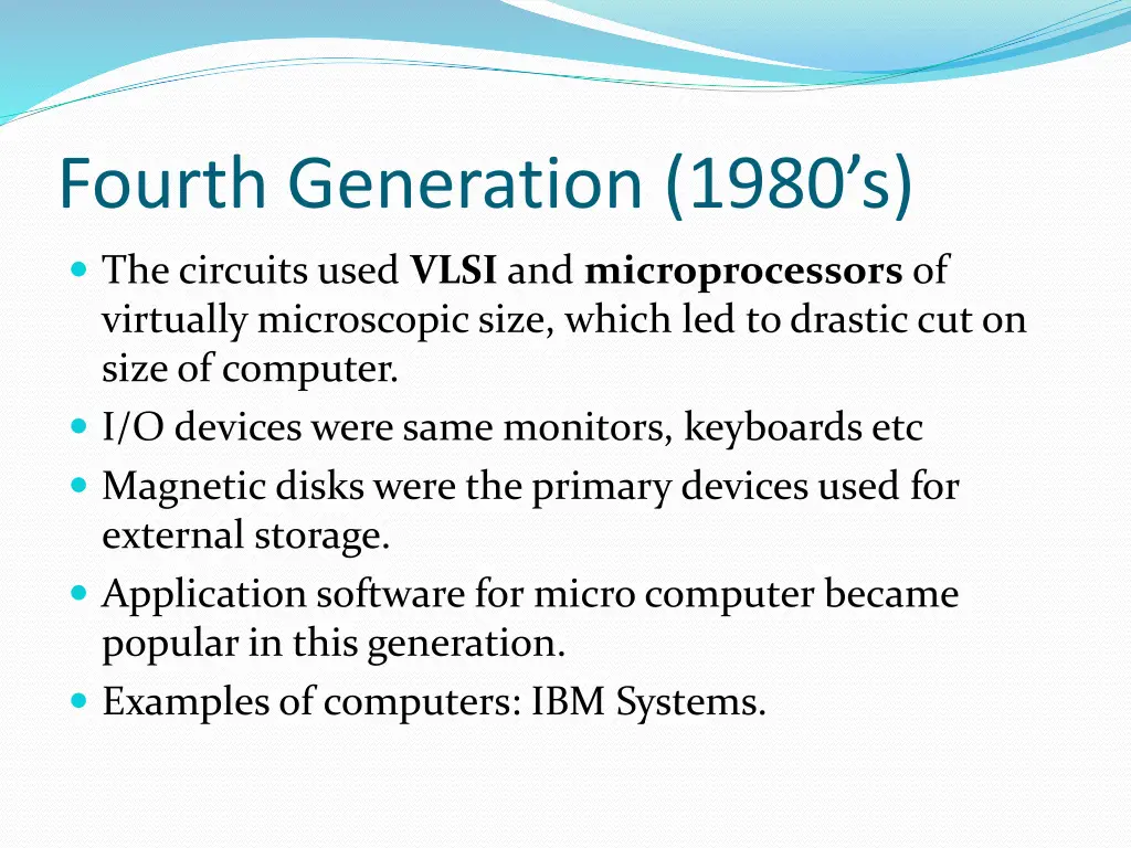 fourth generation 1980 s