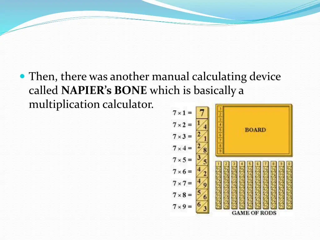 then there was another manual calculating device