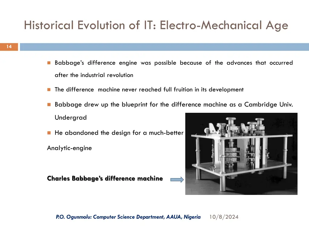 historical evolution of it electro mechanical age 1