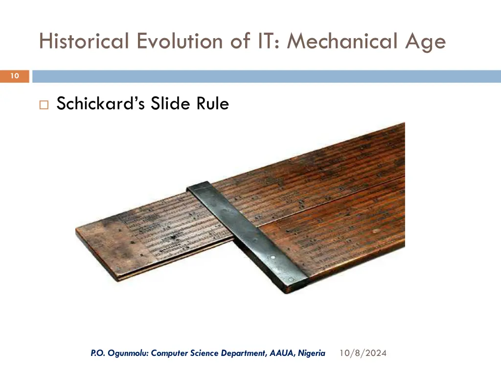 historical evolution of it mechanical age 1