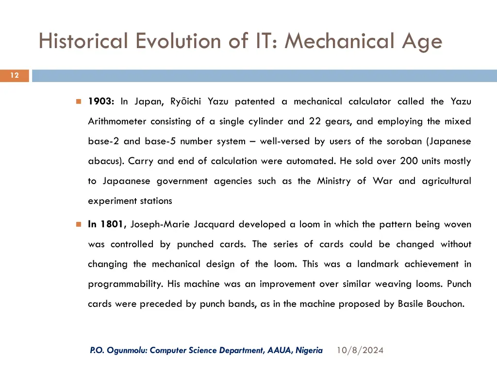 historical evolution of it mechanical age 3