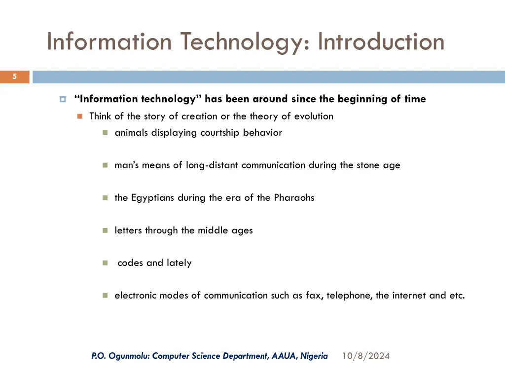 information technology introduction