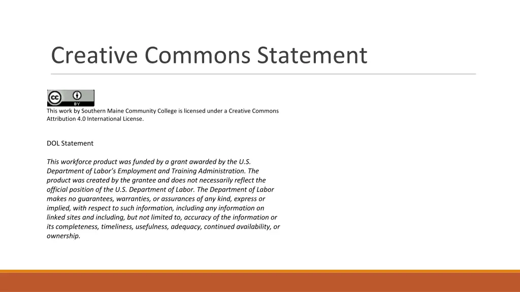 creative commons statement