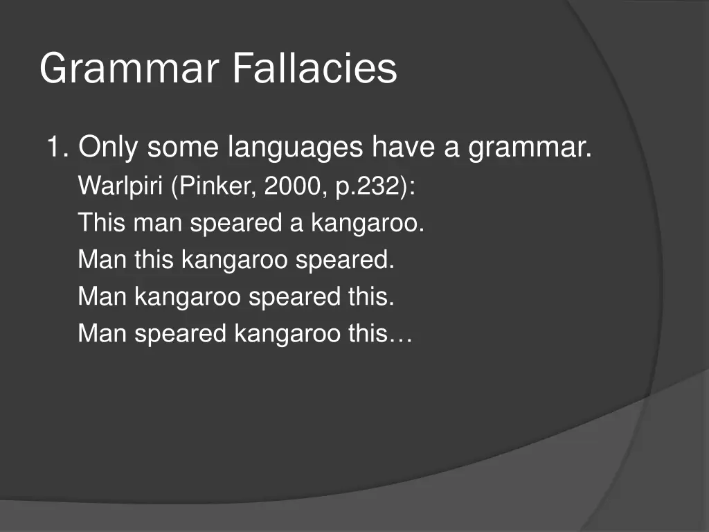 grammar fallacies 1