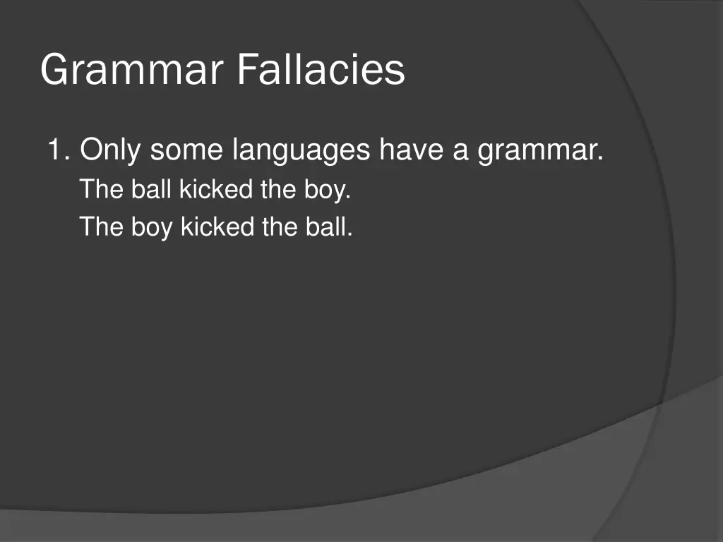 grammar fallacies