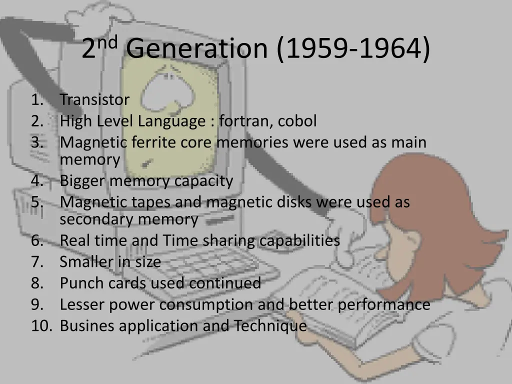 2 nd generation 1959 1964