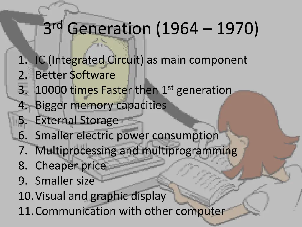 3 rd generation 1964 1970