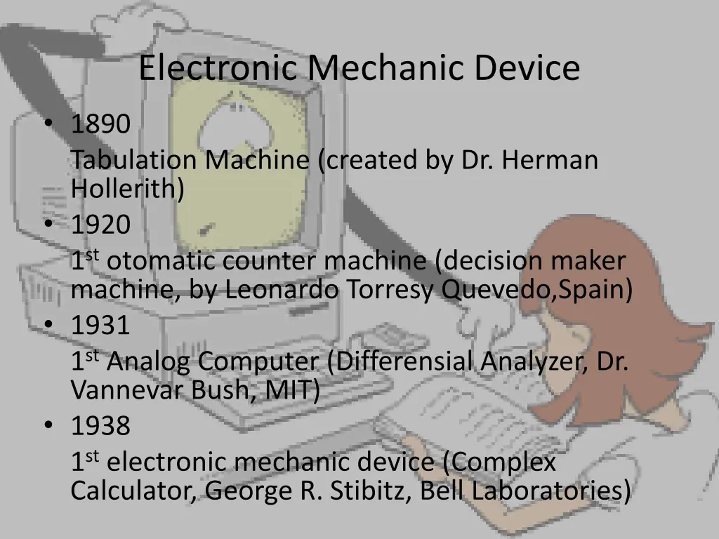 electronic mechanic device