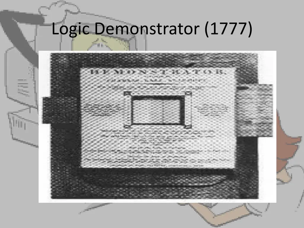 logic demonstrator 1777