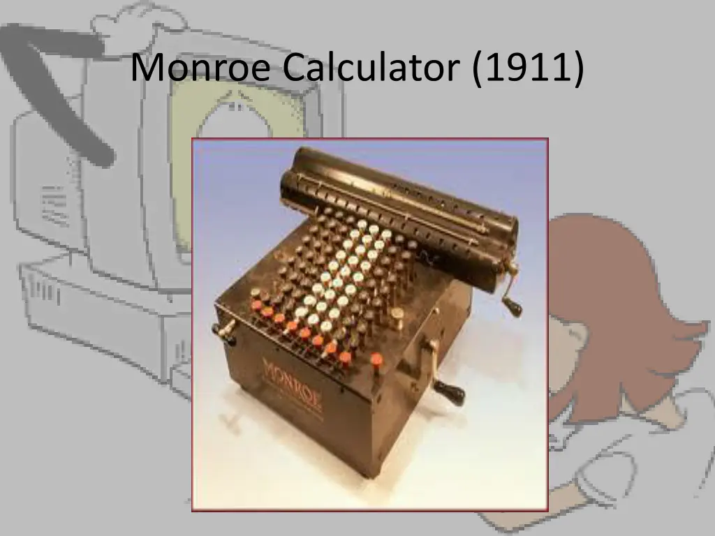 monroe calculator 1911