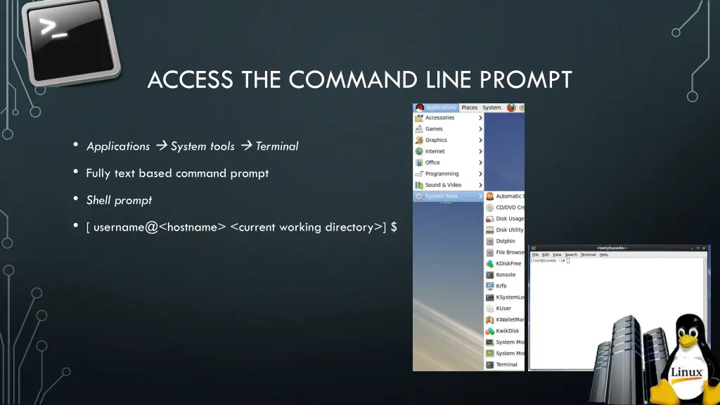 access the command line prompt