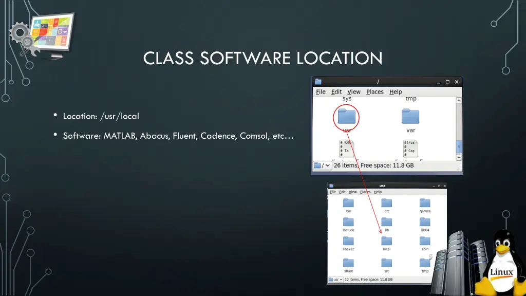 class software location