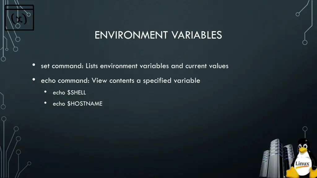 environment variables