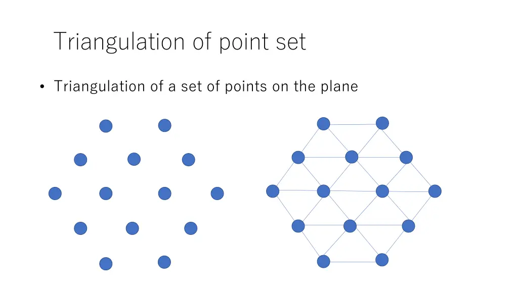 triangulation of point set 1