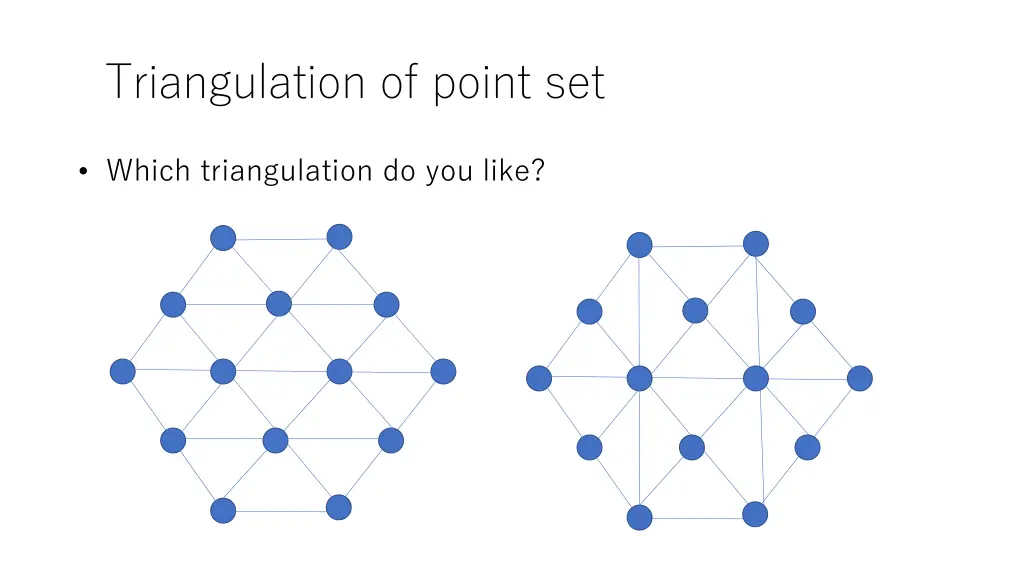 triangulation of point set 2