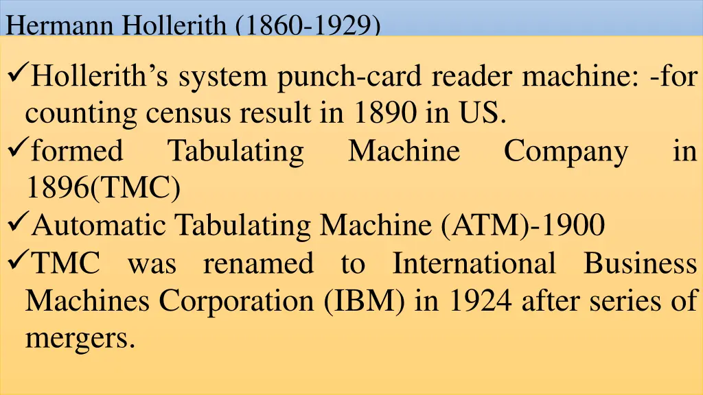 hermann hollerith 1860 1929 hollerith s system