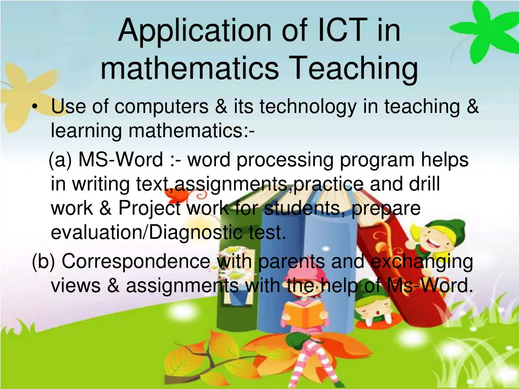 application of ict in mathematics teaching