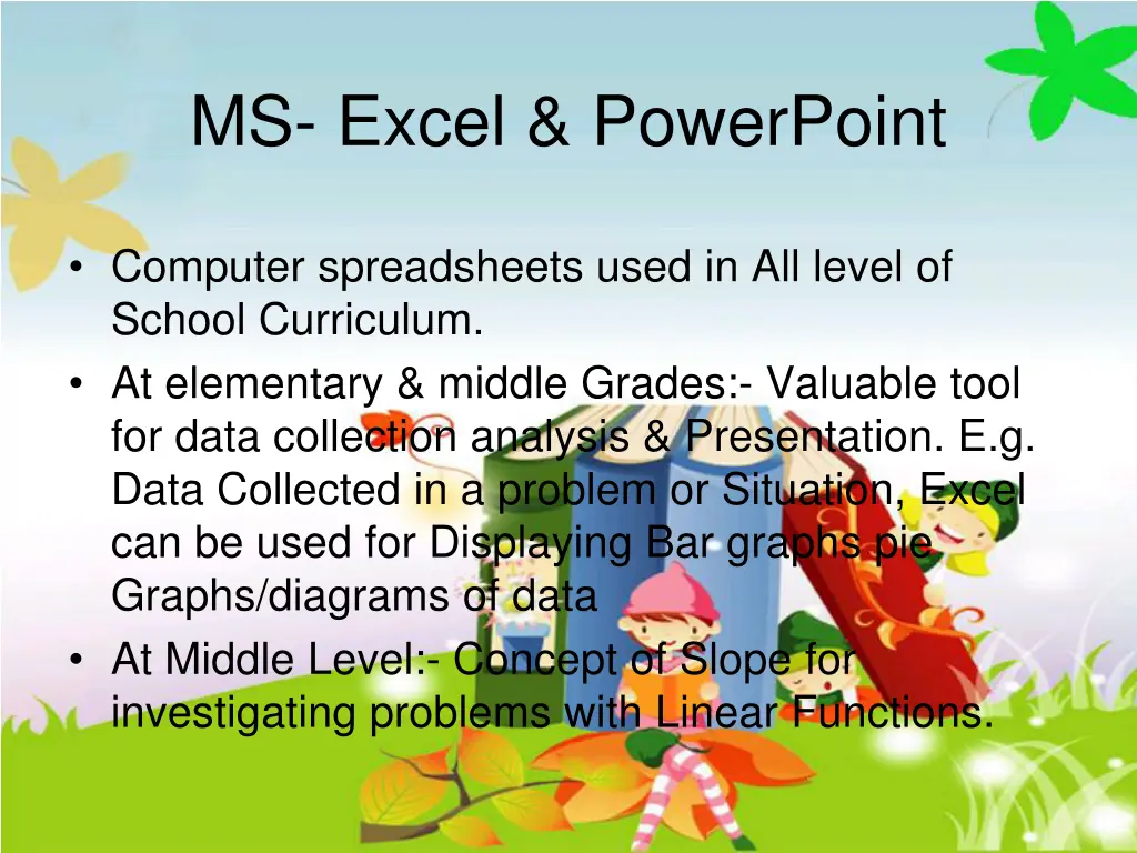 ms excel powerpoint