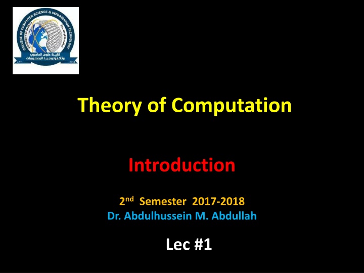 theory of computation