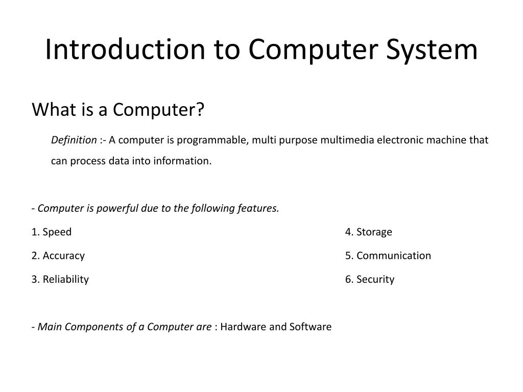 introduction to computer system 1