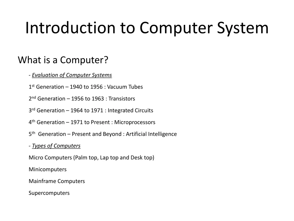 introduction to computer system 2