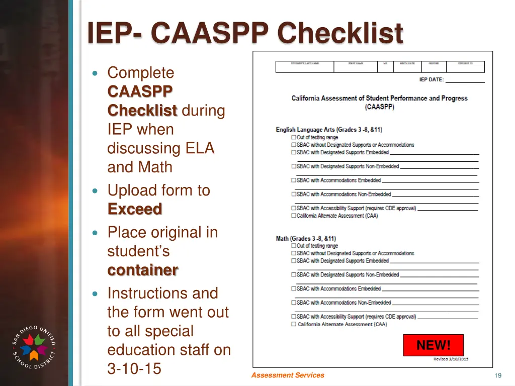 iep caaspp checklist